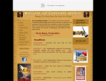 Tablet Screenshot of covenantgames.com